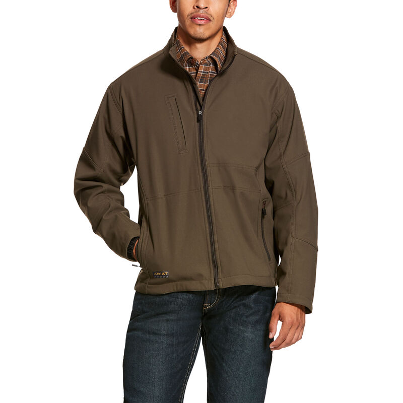 Ariat Work: Rebar Stretch Canvas Chaquetas Hombre - Marrones Oscuro (MZGOE4395)